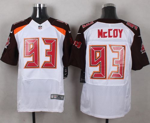 Nike Buccaneers #93 Gerald McCoy White Men's Stitched NFL New Elite Jersey - Click Image to Close